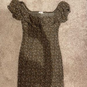 Brown Cottagecore Dress